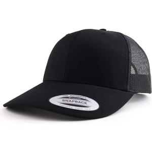 Trendy Apparel Shop Flexfit Oversize XXL Structured Blank 6 Panel Retro Trucker Mesh Cap
