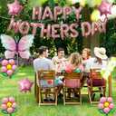 Happy Mother's Day Balloons Mothers Day Banner Set for Party Decoration Supplies