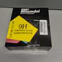 2 x Milomdoi 9 in 1 Screen Protector for Samsung Galaxy Z Fold 7, 3 Inside Flexible Film + 3 Front Tempered Glass + 3 Camera Lens Protector Accessories with Installation Frame (Black)