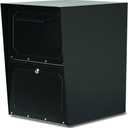 Architectural Mailboxes Oasis Drop Box Secure, Locking Heavy Duty, Steel Metal Package Box for Outside, Black XL Extra Large with Magnetic Waterproof Door