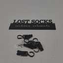 Lost Socks Laundry Sign, Farmhouse Laundry Room Decor and Accessories, Metal Laundry Room Organization with 6 Clips, Lost Sock Sign Wall Decor,13.44.5 inches, Black