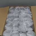 48 Pack 120ml 4 oz Empty Clear Plastic Jars with Black Lids, Refillable Round Containers for Slime,Beauty Products, powder, Cream, Scrubs, Cookie,Dried Fruit. Include 1 Pen and 120 Labels.