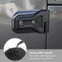8PCS Door Hinge Cover Trim Accessories for 2018-2024 2025+ Jeep Wrangler JL JLU 2020-2024 2025+ Jeep Gladiator JT (Matt Black)