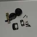Kwikset 660 Deadbolt Deadbolt Lock, Matte Black Round Exterior Keyed Front Entry Door, Pick Resistant SmartKey Rekey Security, Single Cylinder Dead Bolt