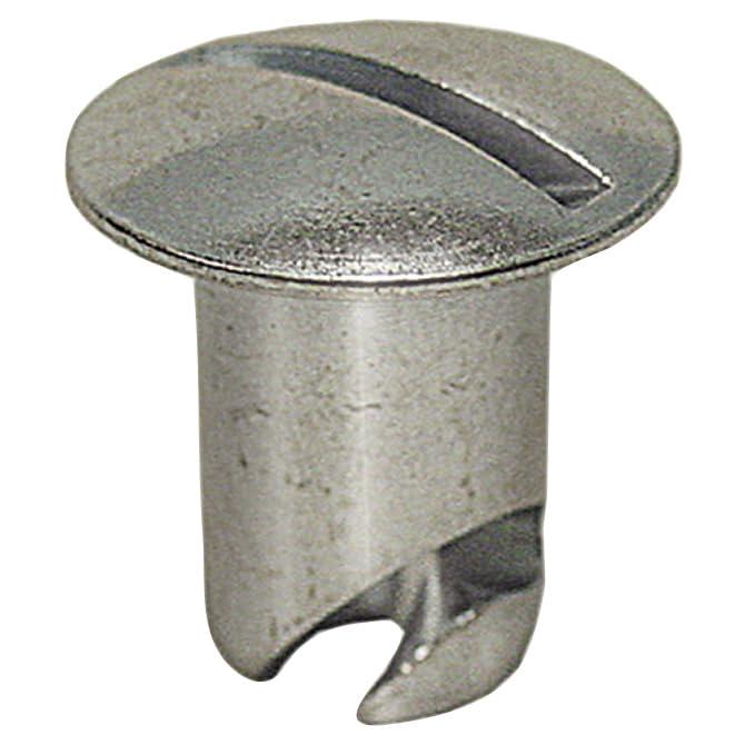 Slotted Oval Head Quarter Turn Dzus Fastener, 7/16" x .500" inch Grip, Steel, 10 Pack