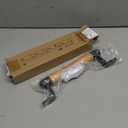 Dolibest 12" Wooden Barn Door Pull Handle, Wooden Fence Gate Pull Handle, 2 Durable Metal Support, Heavy Duty Sliding Door Handle for Gate Barn, Closet, Garage, Includes Install Hardware