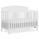 Dream On Me Storybrooke 5-in-1 Convertible Full-Size Baby Crib, GreenGuard Gold & BSA Certified, Convert to Toddler, Day & Full-Size Bed Sustainable Pinewood, 3 Mattress Height Settings - White
