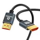 Thsucords Ultra Thin 8K 4K HDMI Cables 15FT, Slim & Flexible Soft High Speed HDMI 2.1 Cord Support 4K@120Hz 8K@60Hz 48Gbps for Roku TV/HDTV/PS5/Blu-ray