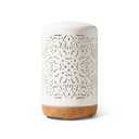 Earnest Living Essential Oil Diffuser White Ceramic Diffuser 250 ml Timers Night Lights and Auto Off Function Home Office Humidifier Aromatherapy Diffusers for Essential Oils