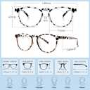 Blue Light Blocking Glasses for Women/Men - 4-Pack Computer Reading/Gaming/TV/Phone Glasses, Anti-Glare
