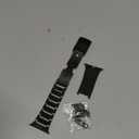 Upgraded Titanium Band Replacement Compatible with Apple Watch Band Ultra 3 Ultra 2/Ultra 49mm,iWatch Series 11/10 46mm,9/8/7 45mm,SE3/SE2/SE/6/5/4 44mm,3/2/1 42mm, Titanium Watch Band, Black