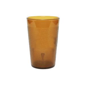 Thunder Group PLTHTB010A Tumbler, 9-1/2 oz., Textured Exterior, Scratch and Impact Resistant, Stackable, Dishwasher Safe, Plastic, Amber, Pack of 12
