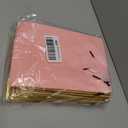 Yeaqee 24 Pack Metallic Paper Gift Bags with Handle and Tissue 9x7x3.1 Gold Foil Welcome Thank You Favor Bags Return Gifts for Wedding Mothers Graduation Bridesmaid Birthday(Pink Gold)