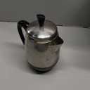 Farberware Electric Coffee Percolator, FCP240, Stainless Steel Basket, Automatic Keep Warm, No-Drip Spout, 4 Cup, Black/Silver