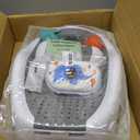 Baby Bath Support | Newborn Bathtub,Ideal for Babies Less Than 6 Months Old with Thermometer Baby Bather, Baby tubs for Baby tubs for Newborn Essentials Must Haves-Baby tub (Gray)