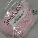 SHARICCA Womens Sexy Mesh Ruffle Panties Booty Boy Shorts Underwear (Small-Medium, Pink)