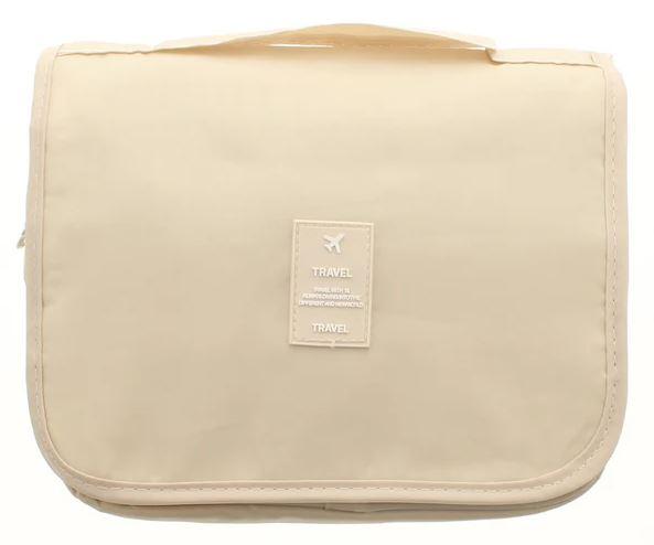 Travel Cosmetic Bag Beige