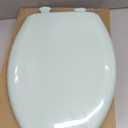 Bemis Classic Colors Slow Close Toilet Seat, Easy Clean Hinges and Durable Plastic Seat, Made in USA, Elongated, Seafoam
