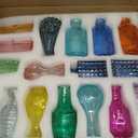 Glass Bud Vases in Bulk Small Mini Colorful Colored Vase for Flowers 40pc