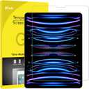 JETech Screen Protector for iPad Pro 12.9-Inch 2022/2021/2020/2018 (6th/5th/4th/3rd) Model, Edge to Edge Liquid Retina Display, Face ID Compatible, Tempered Glass Film, 1-Pack