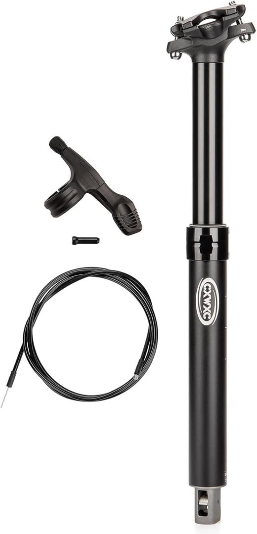 CXWXC Dropper Post 27.2/30.9/31.6mm - 125mm Travel Bike Seat Post - Dropper Seatpost Internal Cable Routing for Mountain Gravel Bikes eBike