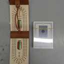 Travel Cribbage Board Game Set Portable Travel Games Includes Storage Space 1 Deck 6 Pegs of Cards and Instructions Classic Family Cribbage Game Ideal for Family Fun and Entertaining