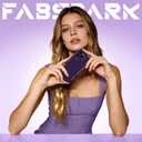 FABSPARK Phone Case for iPhone 16 Pro Case,Simple Wave Design Wavy Frame Soft Silicone Aesthetic for iPhone 16 Pro,Deep Purple