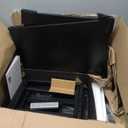 NightStand Bedside Charging Table Bedroom - Night Stand with Charger Station, Modern Nightstand with Open Shelf & 2 Fabric Drawers, Bed Side Table with USB-C Port for Dorm, Black