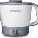 Proctor Silex 32oz Adjustable Temperature Hot Pot, Electric Kettle for Tea, Boiling Water, Cooking Ramen, Noodles and Soup, PFAS-Free Nonstick Coating, White (48507MN)