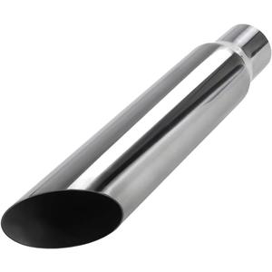 Upower Exhaust Tip 2.25" Inlet 3" Outlet 16" Long Weld On Tailpipe 2 1/4" to 3" for Car Trucks Universal 304 Polished Stainless Steel Angle Cut