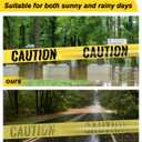 Dynta Caution Tape Yellow 5-Pack 3 Inch x 1000 Feet Caution Tape Roll Strong for Halloween Decorations, Party, Work-Site