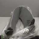 Heated Neck Pillow, Ideal Memory Foam Neck Wrap USB Travel Pillow with Storage Bag, Slow Rebound Heating for Airplanes, Cars, Offices (26 * 24 * 14cm) (Dark Gray)