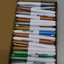 48 Pcs Metallic Permanent Markers Bulk Metallic Marker Pens Medium Tip Quick Dry Paint Pen for DIY Crafts Artist Illustration Gift Card Making(Colorful)