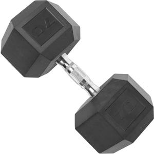 CAP Barbell Coated Dumbbell Weight, Single, Various Sizes (70 Pound)