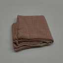 OTOSTAR Linen Throw Pillow Covers Set of 2 Decorative Square Pillowcases Cushion Covers 16x16 Inch for Home Decor Sofa Bedroom Car 40 x 40 CM Pink