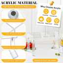 Acrylic Drink Dispenser Stand for Two 6.69'' Diameter of 1 Gallon Water Jar Beverage Dispenser Stand for Parties and Events, Plant, Cake Pedestal, Bottle Not Included