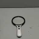 Magnifying Glass with Light Large 5" Lens, Handheld Illuminated Lighted Magnifier 24LED 1UV Light for Seniors, Reading, Coins, Jewelry, Close Work (Black)