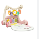 3-in-1 Baby Walker with Tummy Time Mat and Stroller Toys-Sit-to-Stand Walker for Baby Development-Ideal Baby Push Walker and 6-Month-Old Baby Must-Haves-Fun Learning Playtime