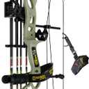 Sanlida Dragon X9 Ready to Hunt Compound Bow Kit for Adults, Archery Hunting Bow Package with 11 Carbon Arrows, Adjustable up to 70 lbs, No Bow Press Needed, Right Hand Only
