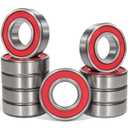 10 Pack 6305-2RS Double Rubber Seal Bearing 25x62x17mm,Pre Lubricated,Stable Performance,Cost Effective, Deep Groove Ball Bearings