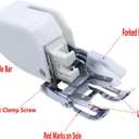 Open Toe Walking Foot W/Guide,for Quilting and Sewing Stitch Through Multiple Layers, Fits Brother Sewing Machines and MoreFree 1pcs 1/4" Quilting Foot