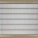 Fits 12x30 and 30x12 Duct Opening | Return Air Floor Grille by Handua | Walkable Vent Cover Grill for Floor | Brown | Heavy Duty Fixed Blades | Outer Dimensions: 13.75"W X 31.75"H