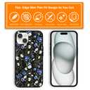 MSEAANBK Designed for iPhone 15 Watercolor Flowers Acrylic Drawing Pattern Phone Case for iPhone 15 6.1" Soft TPU Full Body Shockproof Protection Cover for Men Women Boys Girls