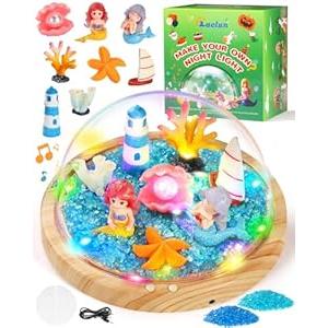 Laclun Unicorns Gifts for Girls,Make Your Own Night Light, Arts and Crafts Kit for Kids,Birthday Gift for Ages 4 5 6 7 8 9 10 Year Old DIY Unicorns Toys for Girls Best Christmas Presents (Glow-in-the-Dark Unicorn)