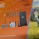 GSE Professional Badminton Set, Backyard Sports Net Game, for Outdoor