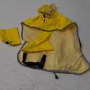 Lukovee Dog Raincoat, Adjustable Dog Rain Jacket with Clear Hooded Double Layer for Large Medium Small Dogs Puppies, Waterproof Rain Coat Poncho with Reflective Storage Pocket & Rim (Yellow,M)