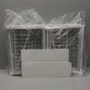 2 Pack Under Sink Organizer, Pull Out Cabinet Organizer 2 Tier Slide Out Sink Basket Drawer Sink Shelf Cabinet Storage Shelves ,Adjustable L Shape Counter Organization for Kitchen Bathroom , White