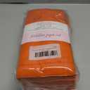 PurpleEssences Set of 12 Hemstitch Cloth Dinner Napkins 100% Cotton - Soft Durable Washable - Ideal for Wedding Christmas Holiday Winter - Perfect Everyday Use Table Linen 18x18 - Orange