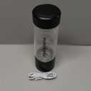 Upgraded Hydrogen Water Bottle Generator Glass, Touch Screen, Leak-Proof Lid, SPE/PEM Tech, Portable Rechargeable Hydrogen Water Bottle for Home Office Travel Fitness Drinking, 14 oz, Black