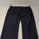 Mens Straight Fit Casual Trouser Pants, Dark Blue, Size: 42W x 32L